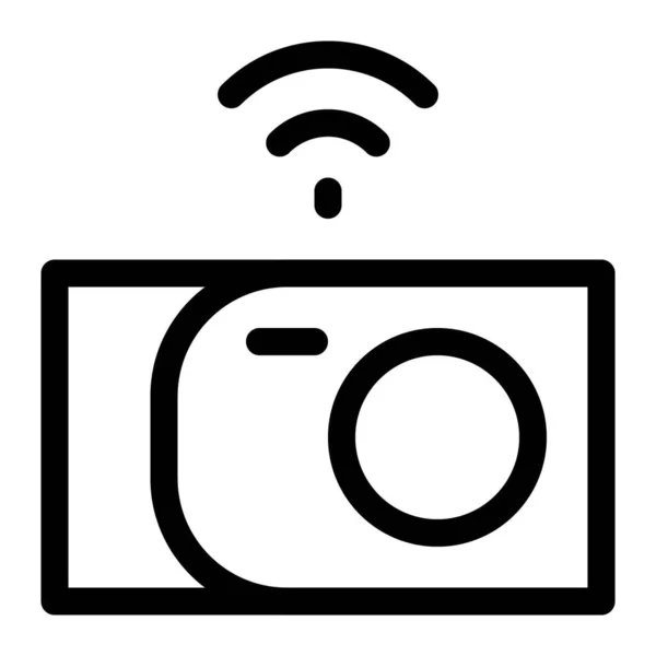 Câmera Digital Sem Fio Para Fotos Alta Resolução — Vetor de Stock