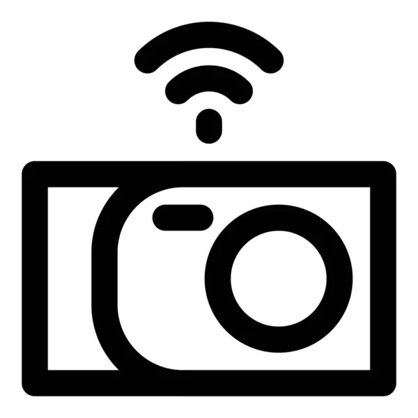 Akumulátorový Digitální Fotoaparát Pro Fotografie Vysokým Rozlišením — Stockový vektor