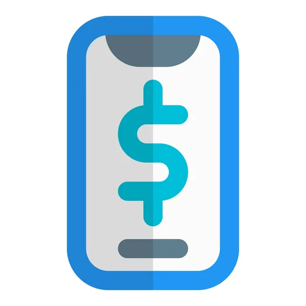 Dinheiro Eletrónico Uma Moeda Digital Online —  Vetores de Stock