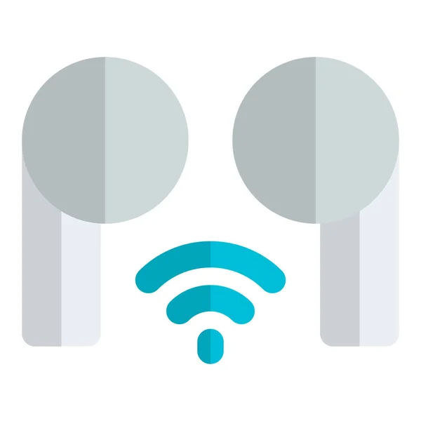 Écouteurs Sans Fil Connectés Bluetooth — Image vectorielle