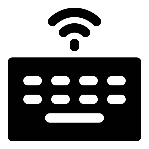 Bluetooth Toetsenbord Handig Typen — Stockvector