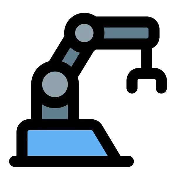 Utilisation Une Machine Autonome Pour Fabrication — Image vectorielle