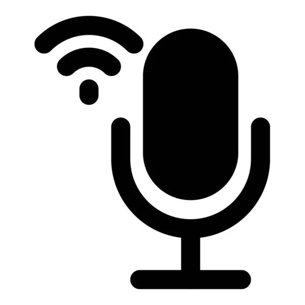 Zaawansowany Mikrofon Służący Nagrywania Dźwięku — Wektor stockowy