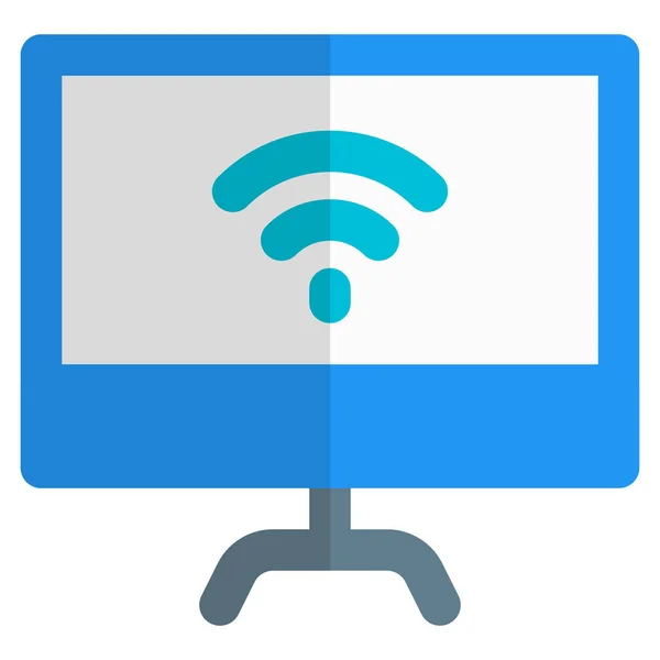 Monitor Dispositivo Eletrônico Para Exibição Imagem — Vetor de Stock