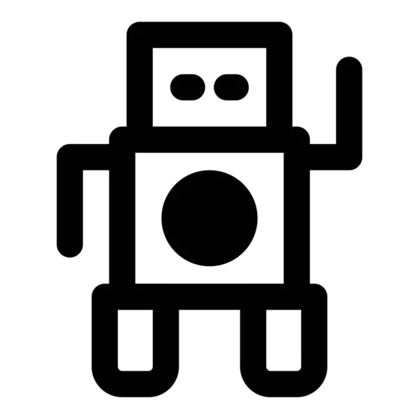 Intelligenter Roboter Computer Programmierbar — Stockvektor