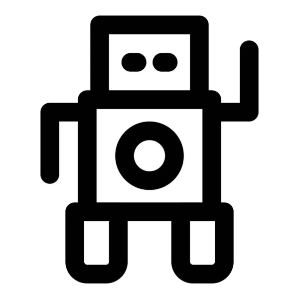 Розумний Робот Програмований Комп Ютером — стоковий вектор