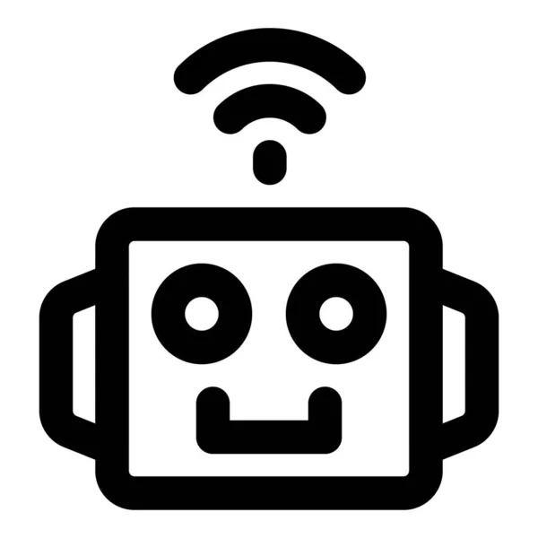 Ρομποτική Λειτουργία Χρήση Ασύρματου Δικτύου — Διανυσματικό Αρχείο