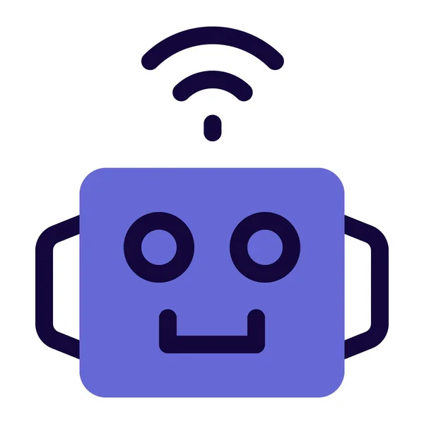 Ρομποτική Λειτουργία Χρήση Ασύρματου Δικτύου — Διανυσματικό Αρχείο