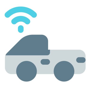 Kablosuz ve otomatik teknolojiye sahip akıllı bir araba.