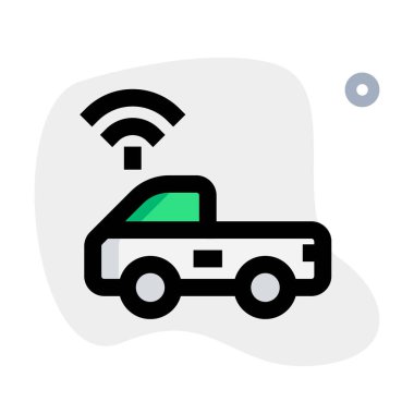 Kablosuz ve otomatik teknolojiye sahip akıllı bir araba.