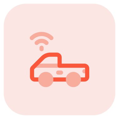 Kablosuz ve otomatik teknolojiye sahip akıllı bir araba.