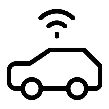 Otonom teknolojiyle geliştirilmiş akıllı araba.