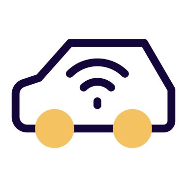 Akıllı özelliklere ve kablosuz bağlantıya sahip araba