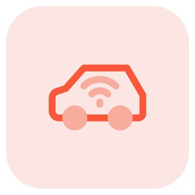 Akıllı özelliklere ve kablosuz bağlantıya sahip araba