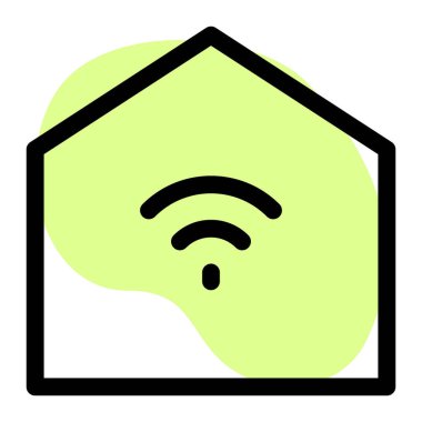 Gelişmiş güvenlik teknolojisi olan akıllı bir ev