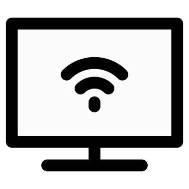 Kablosuz bağlantısı olan oturma odası televizyonu