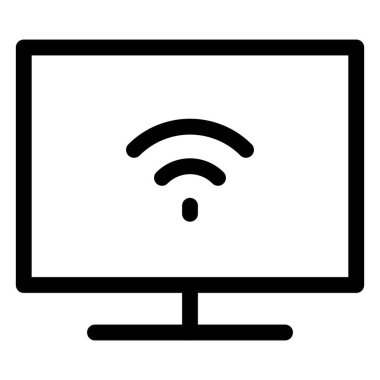 Kablosuz bağlantısı olan oturma odası televizyonu