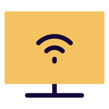 Kablosuz bağlantısı olan oturma odası televizyonu