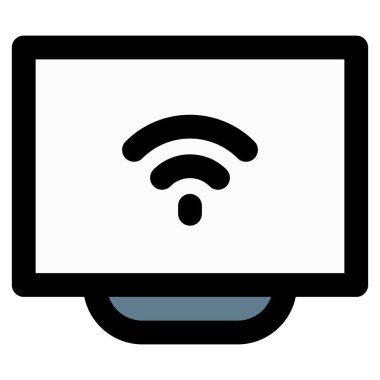 Çevrimiçi yayın için kablosuz ağ ile donatılmış akıllı TV