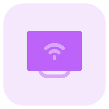 Çevrimiçi yayın için kablosuz ağ ile donatılmış akıllı TV