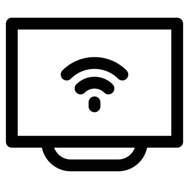 Çevrimiçi yayın için kablosuz ağ ile donatılmış akıllı TV