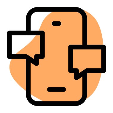 Gelişmiş iletişim teknolojisi olan akıllı telefon.