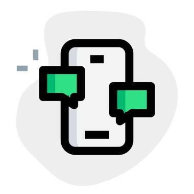 Gelişmiş iletişim teknolojisi olan akıllı telefon.