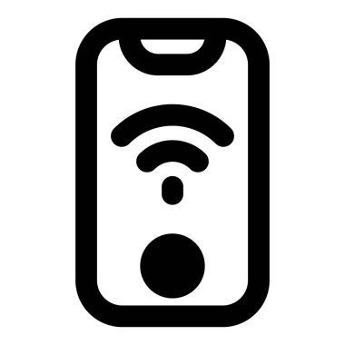 Kablosuz bağlantısı olan modern akıllı telefon