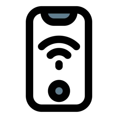 Kablosuz bağlantısı olan modern akıllı telefon