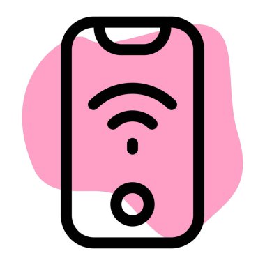 Kablosuz bağlantısı olan modern akıllı telefon