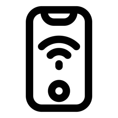 Kablosuz bağlantısı olan modern akıllı telefon