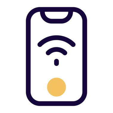 Kablosuz bağlantısı olan modern akıllı telefon