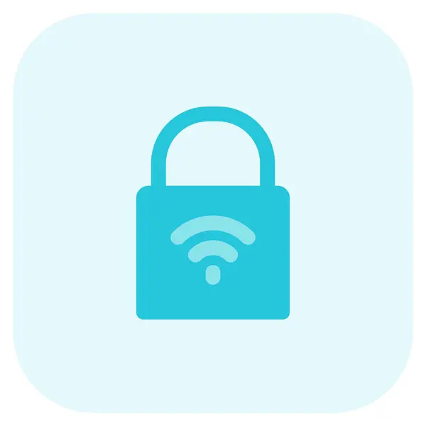Wifi Ditingkatkan Pintar Sistem Kunci Untuk Rumah Tangga - Stok Vektor
