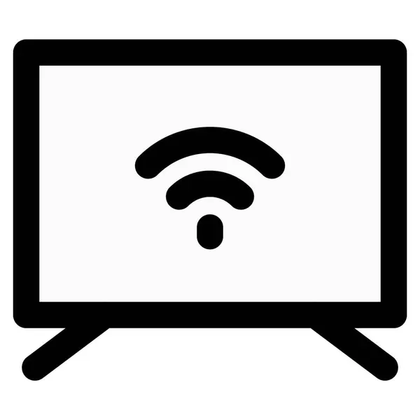 Smart Con Connettività Wifi Streaming — Vettoriale Stock