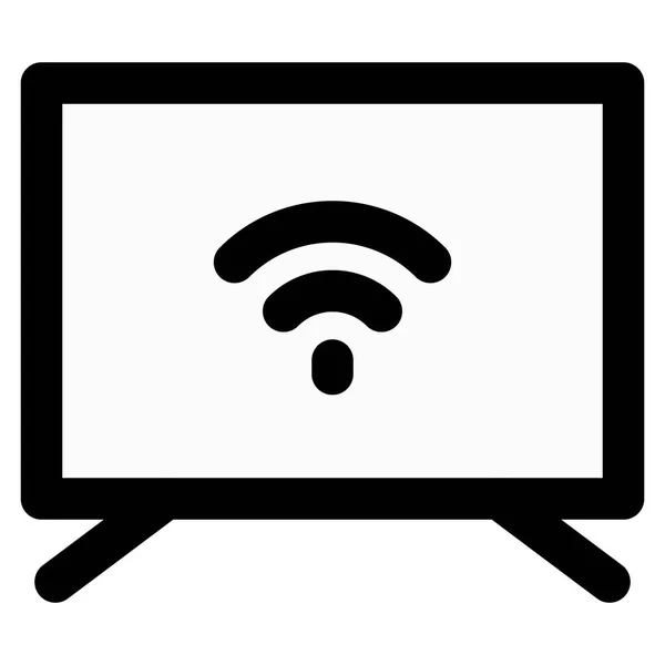 Smart Con Streaming Tramite Connessione Internet — Vettoriale Stock