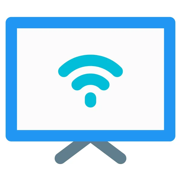 Wifi Habilitado Capaz Streaming Online — Vetor de Stock