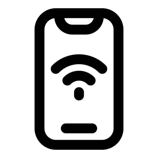 Verbeterde Gebruikersinterface Moderne Smartphone — Stockvector