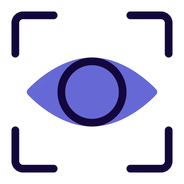 ユーザー識別のための網膜スキャン — ストックベクタ