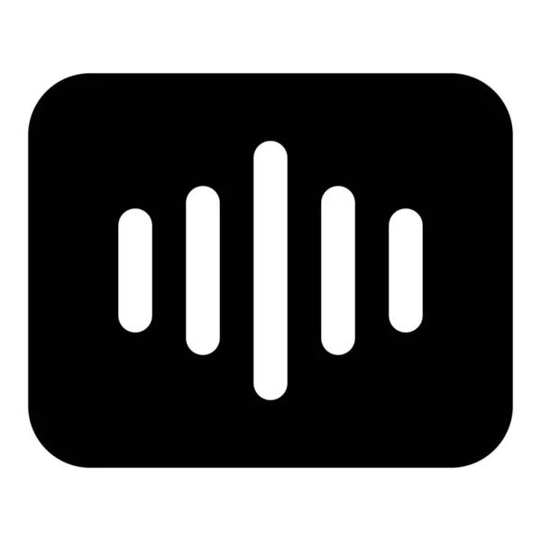 Grabadora Voz Para Reconocimiento Audio — Vector de stock