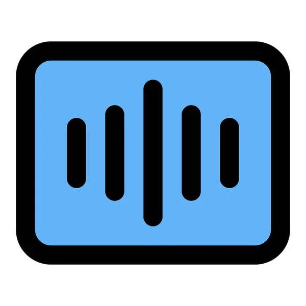 Spraakrecorder Voor Audio Herkenning — Stockvector
