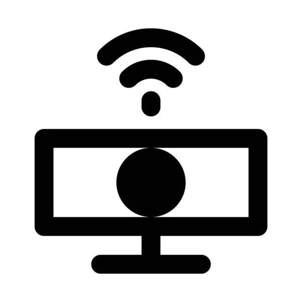 Webcam Häufig Für Video Chats Verwendet — Stockvektor