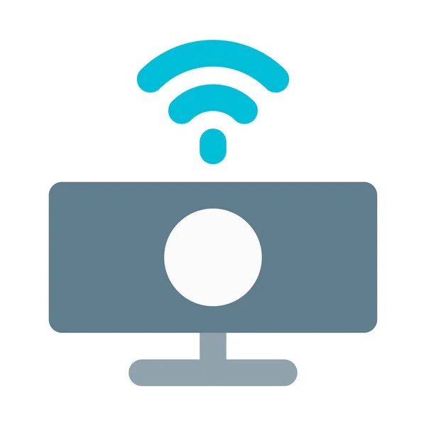 Webcam Vaak Gebruikt Voor Video Chatten — Stockvector