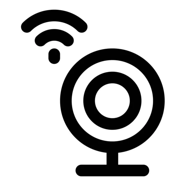 Webcam Una Videocamera Che Registra Sul Computer — Vettoriale Stock