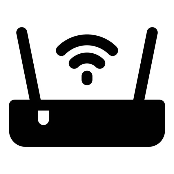 インターネットアクセスを提供するためのワイヤレスルーター — ストックベクタ