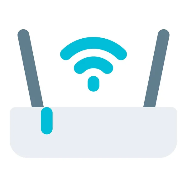Nternet Erişimi Sağlamak Için Kablosuz Yönlendirici — Stok Vektör