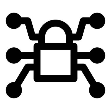 Verileri güvence altına almak için şifreleme kilitleri kullanılır.