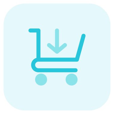 Satın alınan eşyalar alışveriş arabasında kaydediliyor