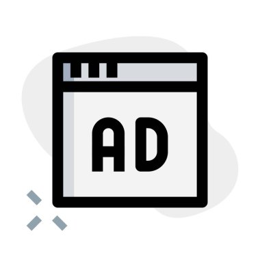 Web sitesinde, açılır kapanmaz bir reklam çıkıyor.