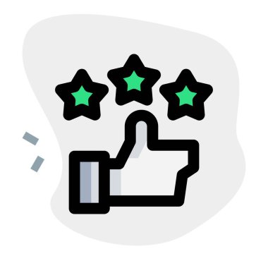 Yıldız değerlendirmesi biçiminde tüketici geribildirimi.