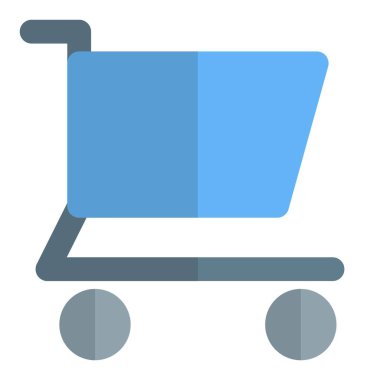 Alışveriş sırasında kullanılan tekerlekli araba.